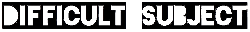 Difficult Subject 2019 Logo 500
